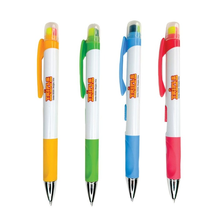 144 pieces Triple Highlighter Pen 12/dsp - Pens & Pencils