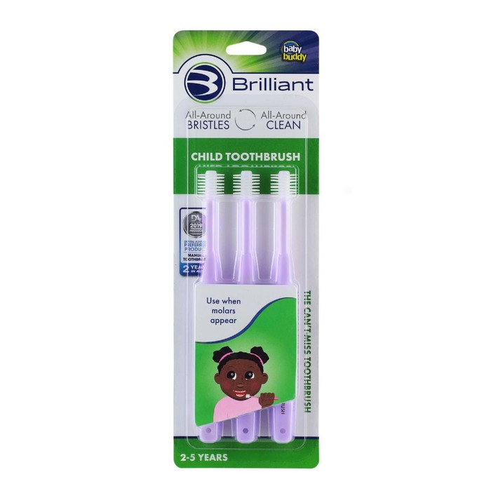 Brilliant Child Toothbrush - 3ct - Lilac