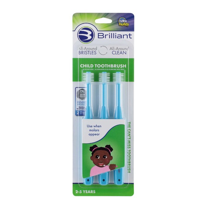 Brilliant Child Toothbrush - 3ct - Sky Blue