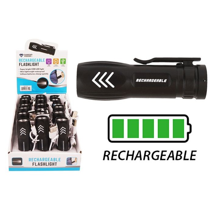 Rechargeable Mini Cob Led Flashlight