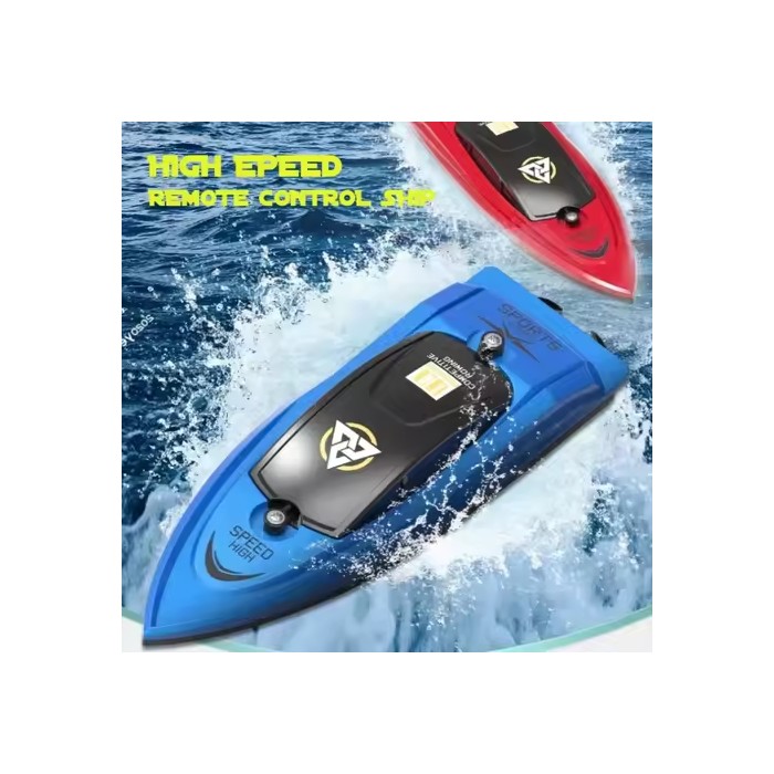 2.4GHz Mini RC Speedboat for Kids, High-Speed Remote Control Racing Boat, Summer Water Toy Submarine Gift for Boys Teens