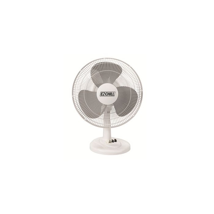 16" White Table Fan