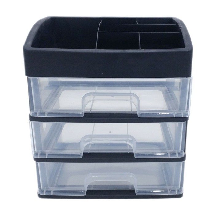 Organizer 3 Drawers - Black