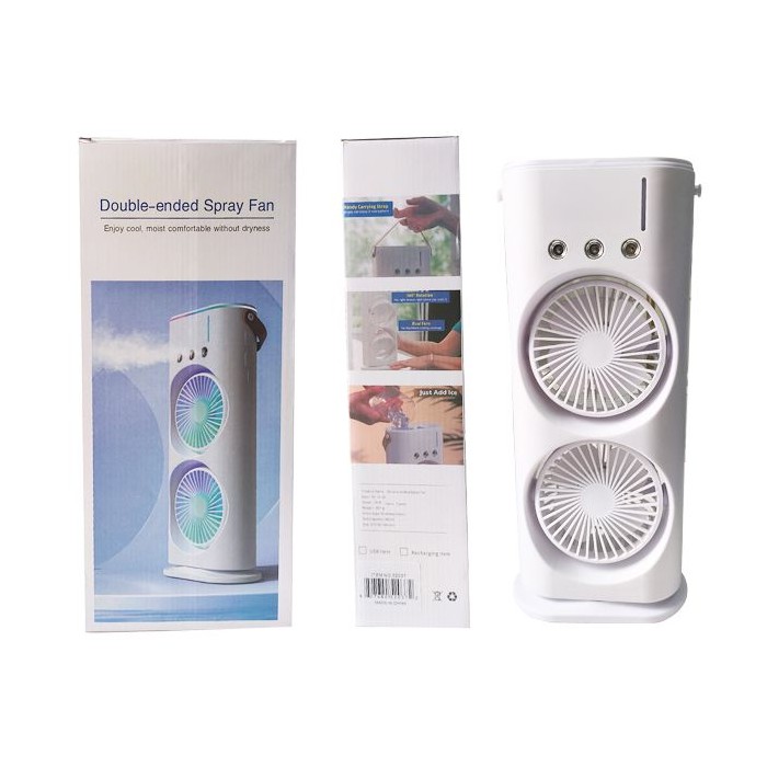 Double Fan With Mister And Strap