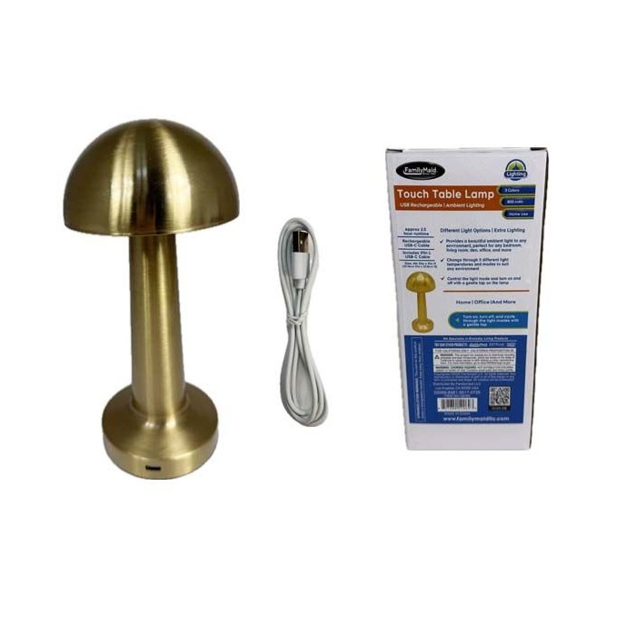 Touch Table Lamp 4-inch Diameter X9-inch High