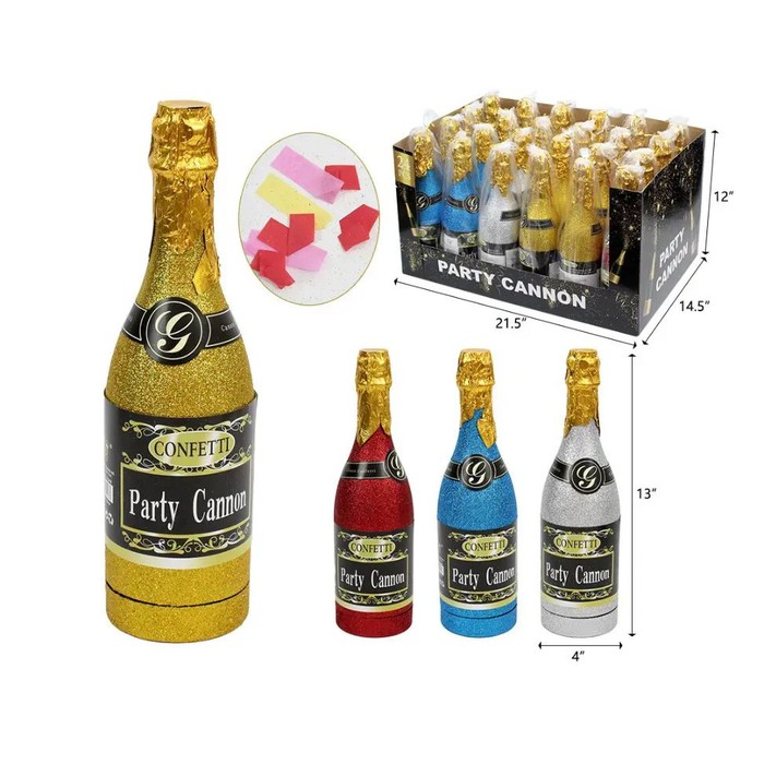 12" Glitter Party Champagne Popper