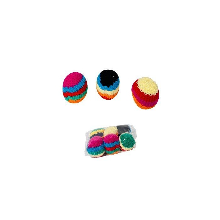 2.5" Woven Hacky Sack Foot Bag Stripes