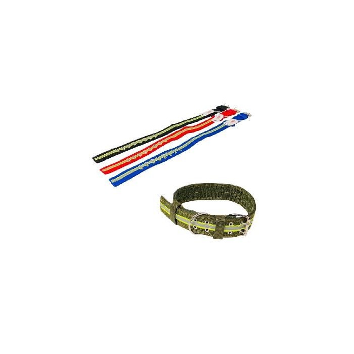 32-inch High Visibility 2-inch Wide Pet Collar Double Row Buckle