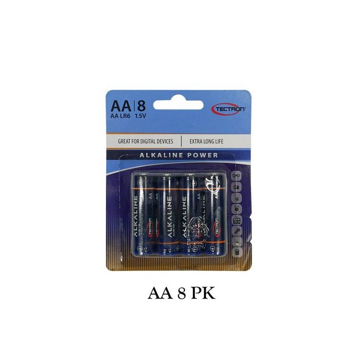 8 Pk Aa Alkaline Batter