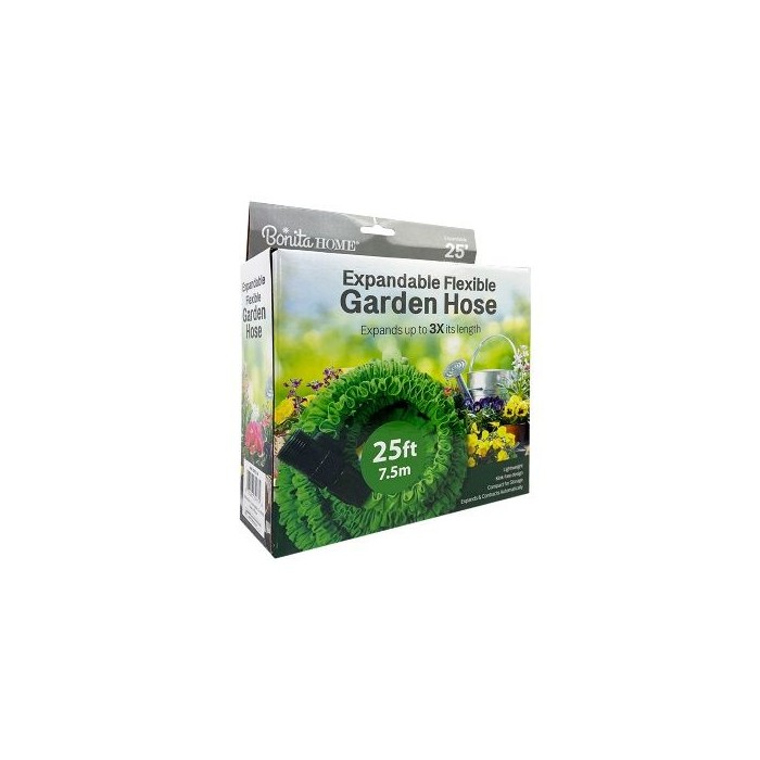 24 pieces Bh Flexible Green Garden Hose 25ft 7.5m - Garden Tools