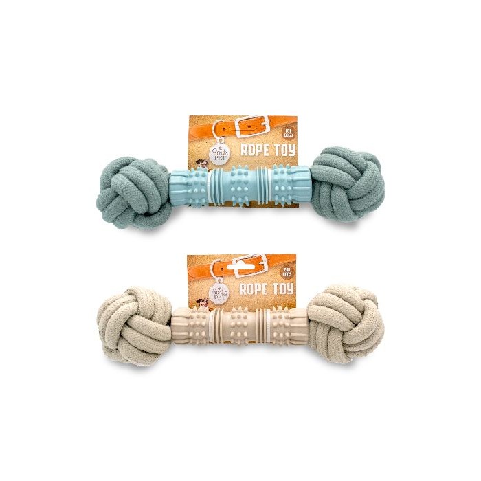 Bp Tpr Pet Rope Toy 11in Asst Colors