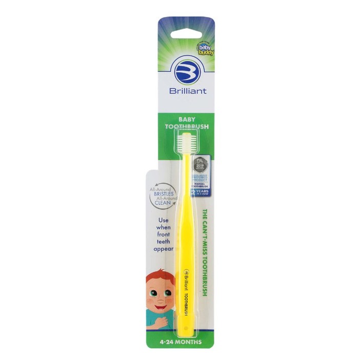 Brilliant Baby Toothbrush (narrow Card) - Yellow
