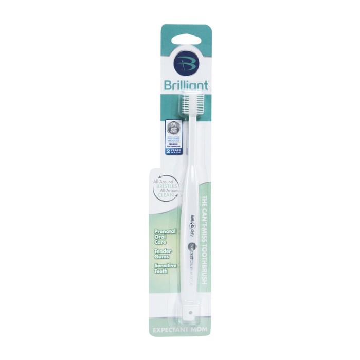 24 pieces Brilliant Expectant Moms Toothbrush (narrow Card) - White - Baby Beauty & Care Items