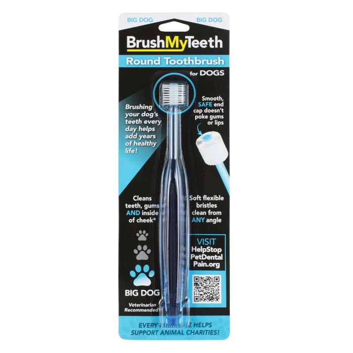 Brushmyteeth Round Toothbrush For Big Dogs
