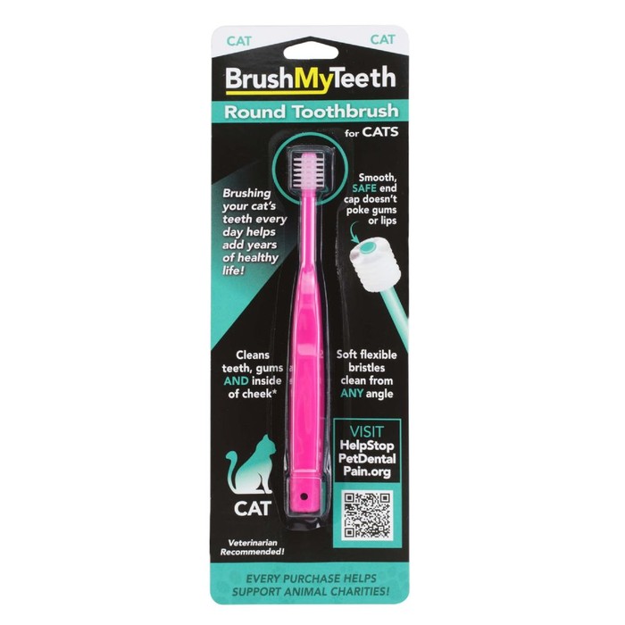 Brushmyteeth Round Toothbrush For Cats