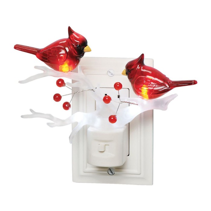 24 pieces Cardinals On Branch Nightlight - Night Lights