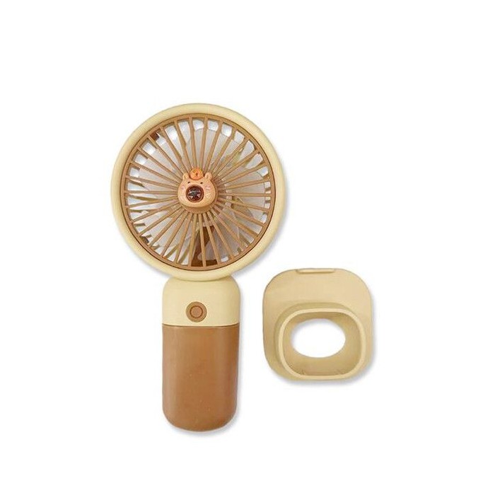 Cute Bear Handheld Mini Fan With Detachable Desk Stand