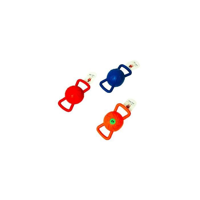 Double Handle Rubber Squeaker Toy 7-inch x 3.8-inch
