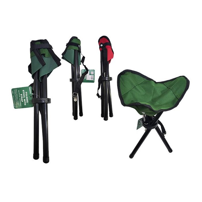 Folding Stool With Carry Strap 10.5x13-inch