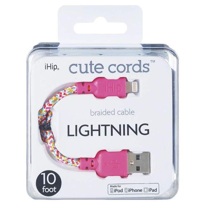 24 pieces Ihip Cute Cords MultI-Color Braided Cable - UsB-A To Lightning - Wires and Cables