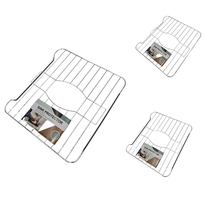 Metal Bottom Of Sink Rack Chrome W/ Pvc 3 Asst. Color