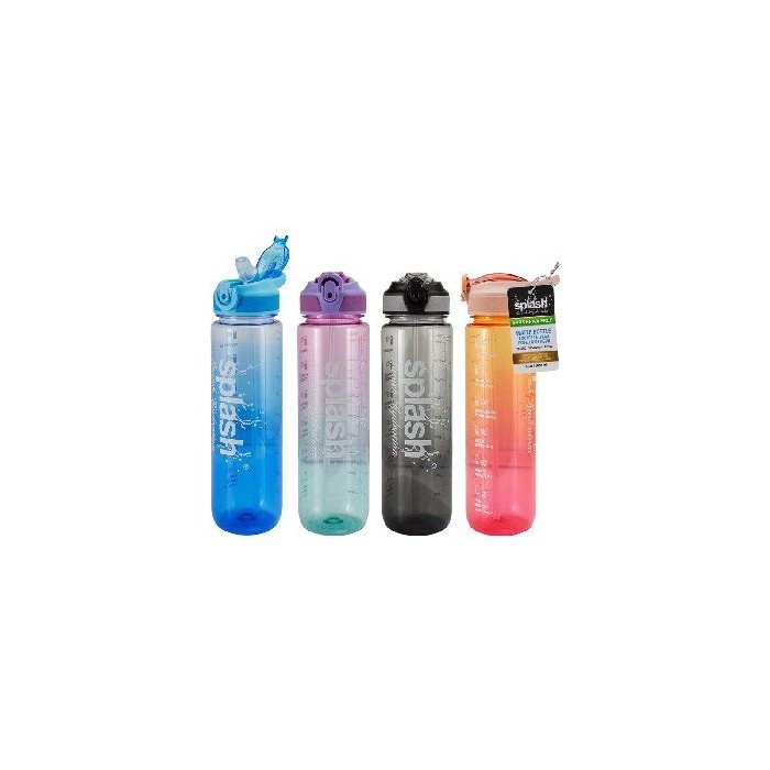 Splash Plastic Sport Bottle 34oz Flip Straw