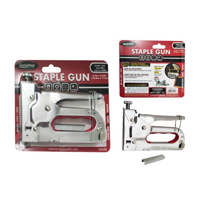 24 Pieces Staple Gun With 25 Staples 10x10mm Heavy Duty - Staples & Staplers
