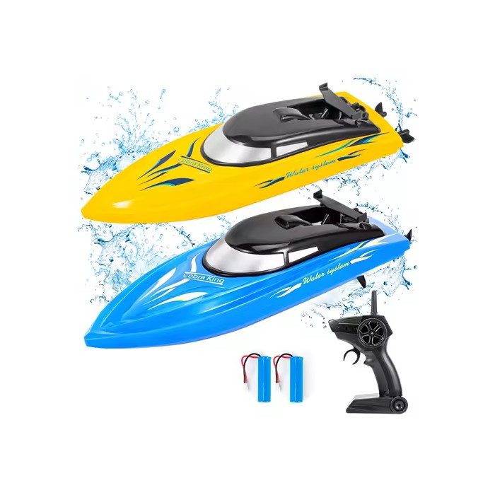 2PACK RC Boat,Remote Control Boats for Kids and Adults,10km/H 2.4G High Speed Rc Boat,Fast RC Boats for Pools and Lakes