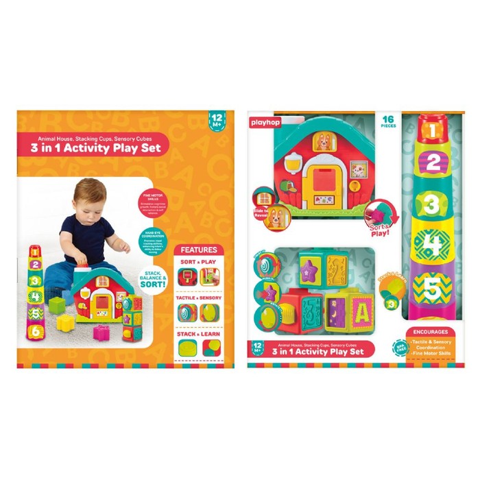 3 pieces 3 In 1 Activity Play Set - Baby Toys