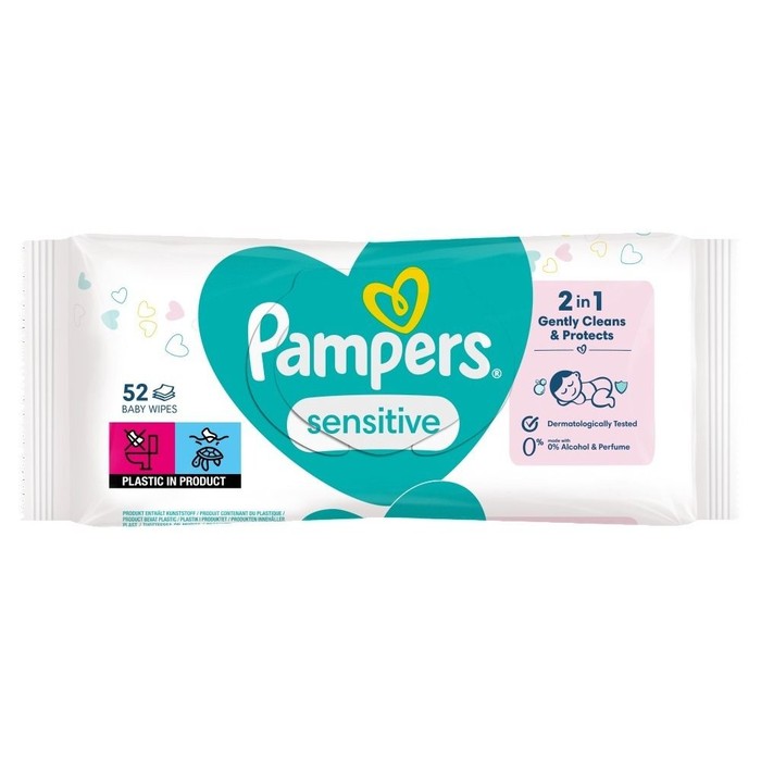 36 Packs Pampers Sensitive Baby Wipes, 52 ct - Baby Beauty & Care Items