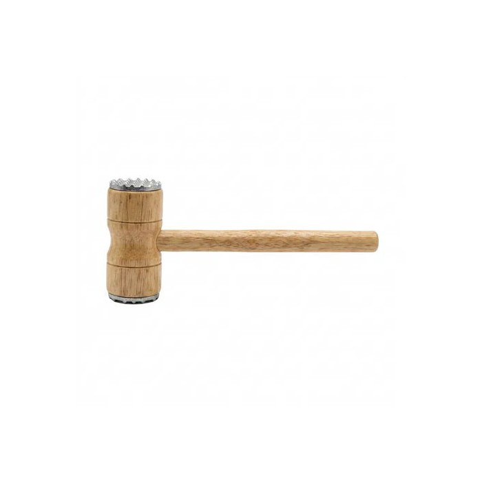 10-inch DuaL-Sided Wooden Meat Tenderizer
