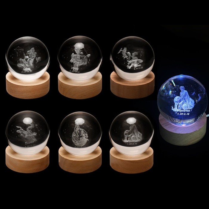 3d Crystal Ball Light 6cm 36s