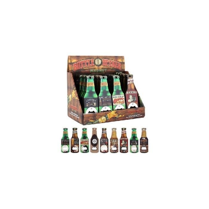 Beer Bottle Opener With Magnet Display