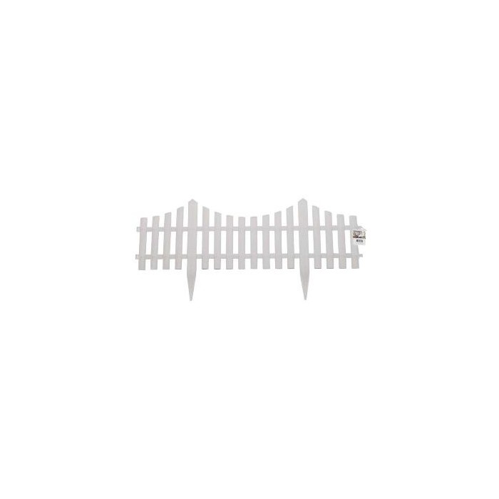 Bh Plastic Garden Fence White 23in