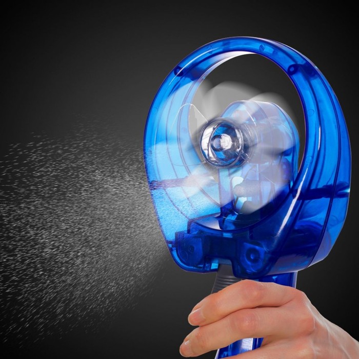 Blue Water Spray Fan