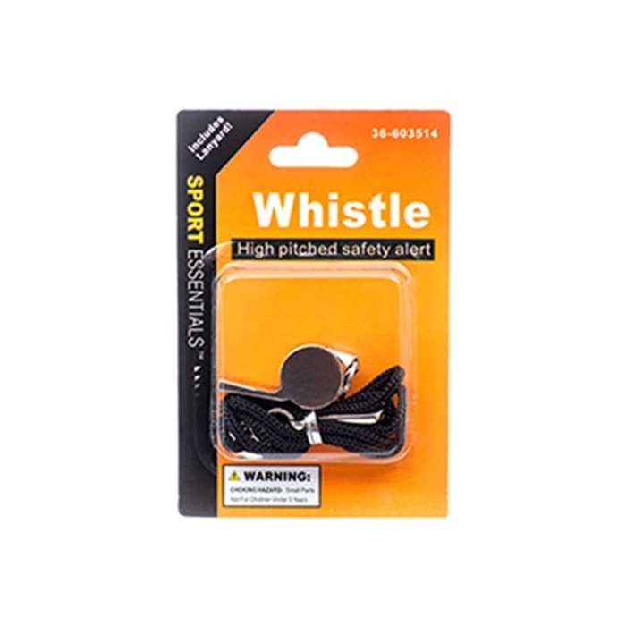 Metal Whistle With Lanyard
