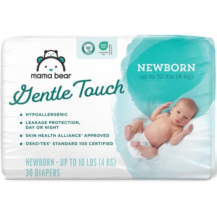 360 Packs Mama Bear Gentle Touch Diapers Hypoallergenic Newborn 30 ct - Baby Diapers