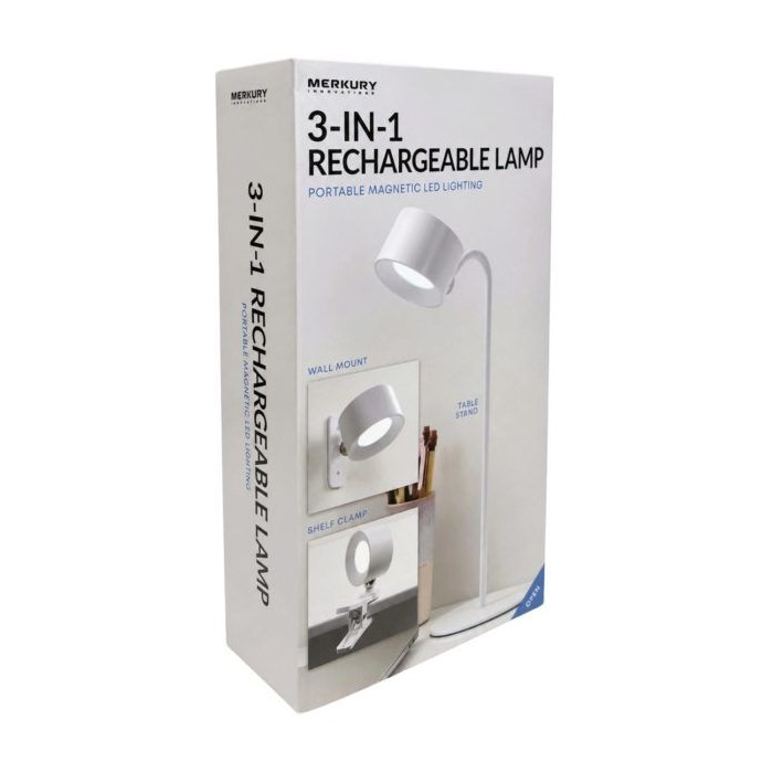 Merkury 3-IN-1 Rechargeable Wireless Led Portable Magnetic Lamp