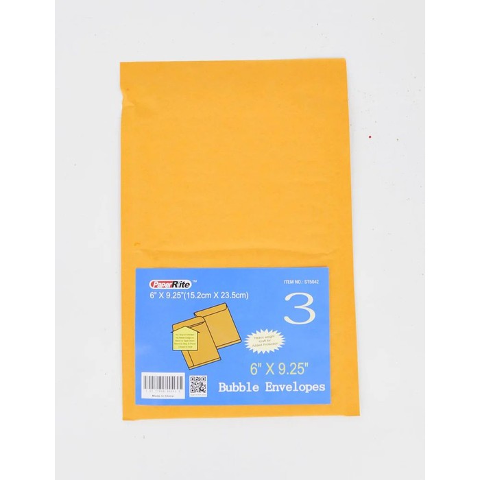 48 Packs #0 3pc 6 X 9.25-inch Bubble Envelope