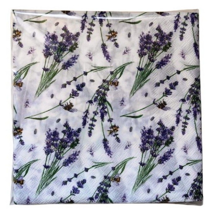 13-inchx13-inch Lavender Design Napkin 40-Piece