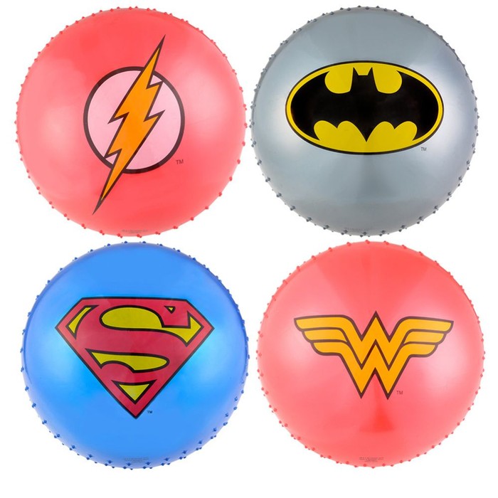 18inch Justice League Logo Knobby Ball 48ct