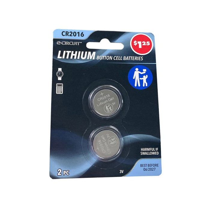 2's Cr2016 Lithium Button ce