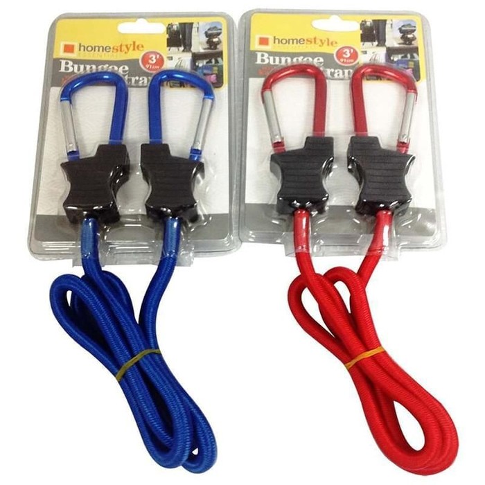 3ft Bungee Strap Blue & Red
