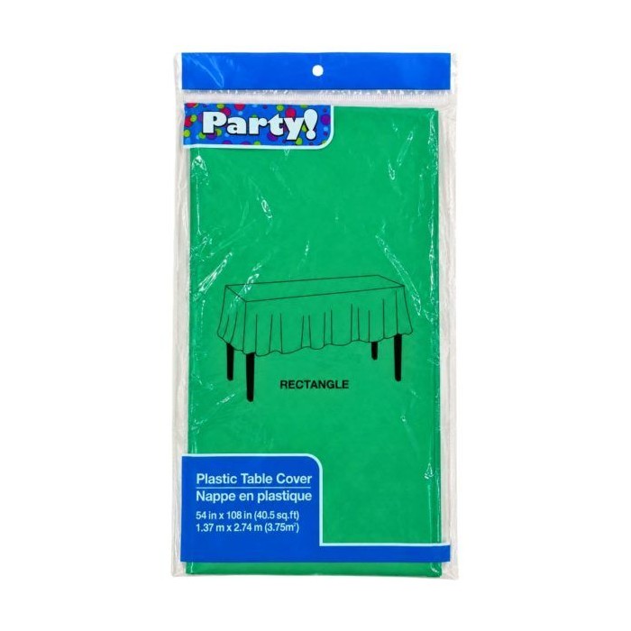 54-inch X 108-inch Green Rectangular Table Cover