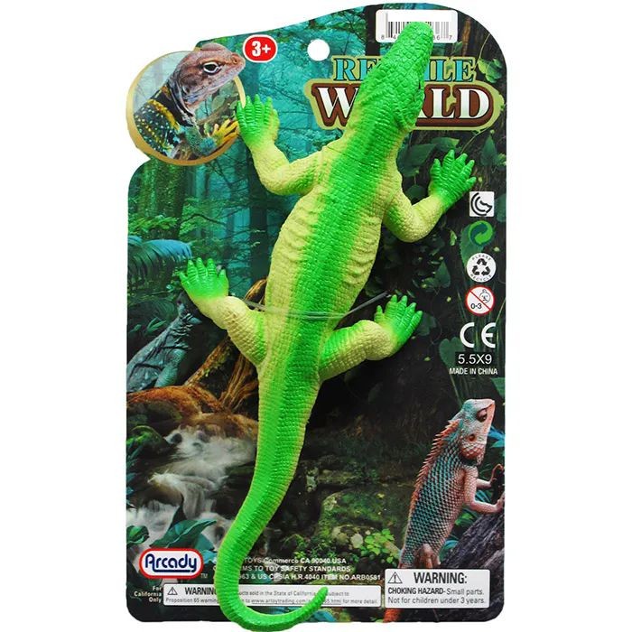 9"-9.5" Plastic Lizard Tied On Card 6 Assrt Styles
