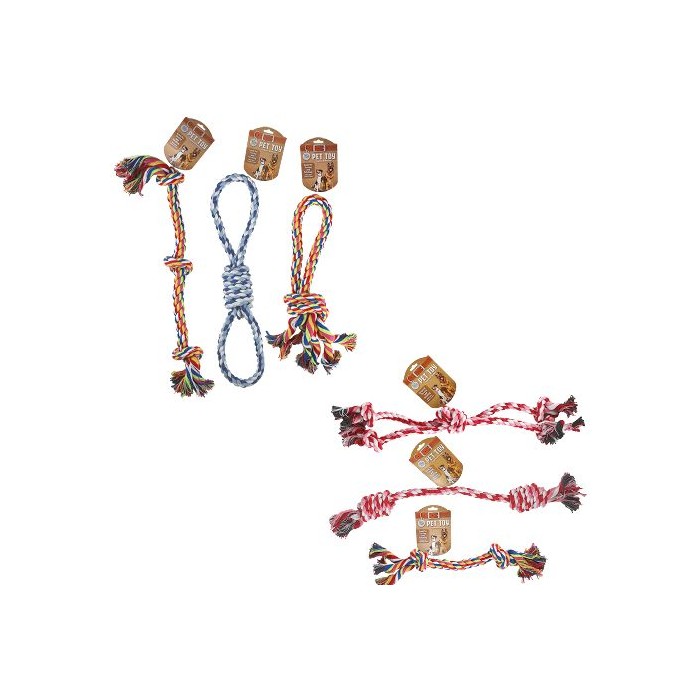 Bp Pet Toy Rope 6 Asst Sizes And Colors