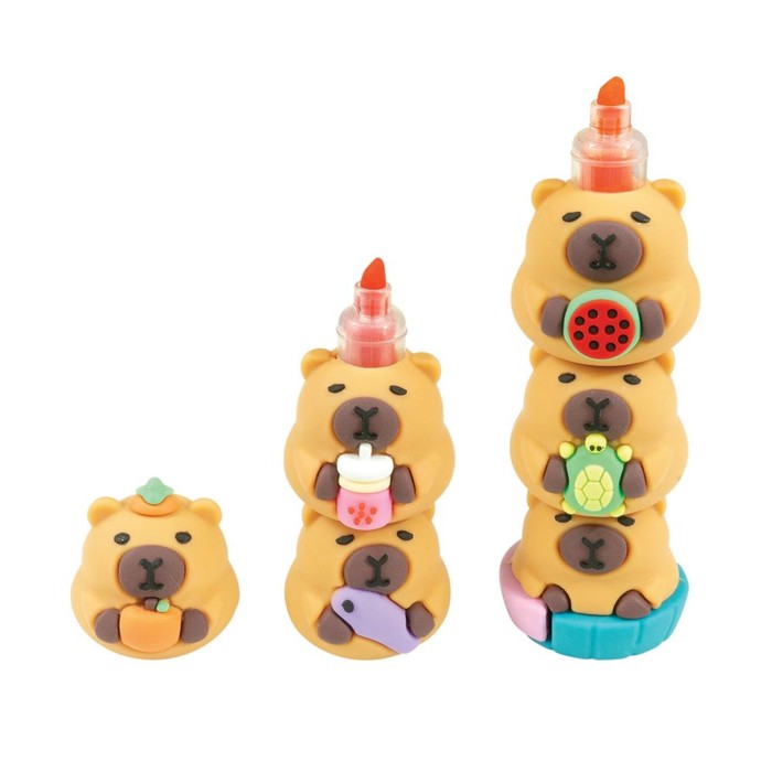 48 pieces Capybara Stackable Highlighter 12/bag - Highlighter