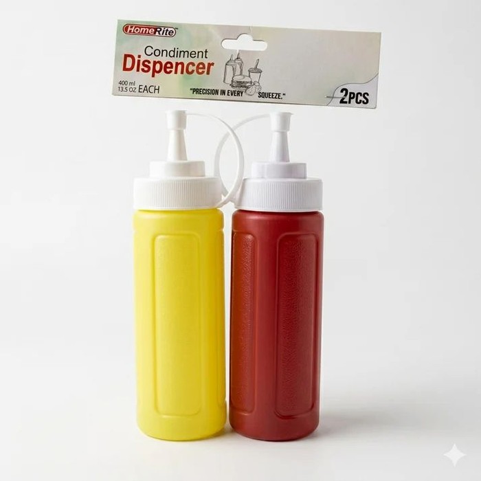 48 Pieces Condiment Dispenser Bottles 2-Count 13.5 oz - Kitchen Gadgets & Tools