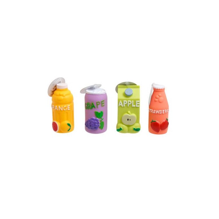 Dog Toy Vinyl Juice Drinks 4 Assorted In Pdq Ref #408998