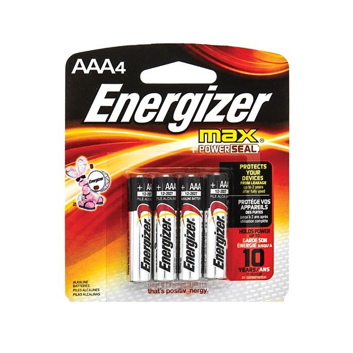 48 pieces Energizer Alkaline Aaa Batteries - 4-piece - Batteries